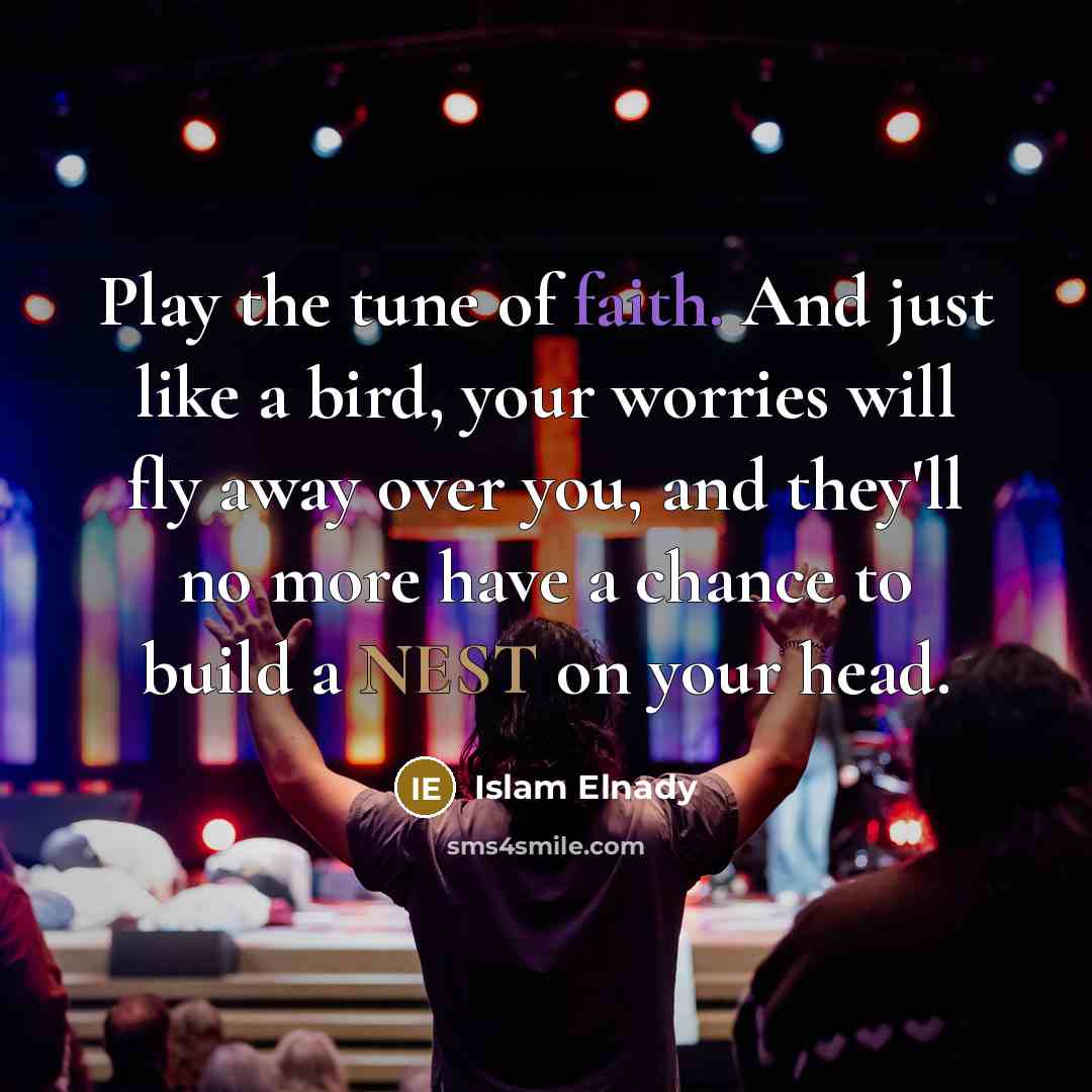 “Play the tune of faith. And just like a bird,…” quote by Islam Elnady
