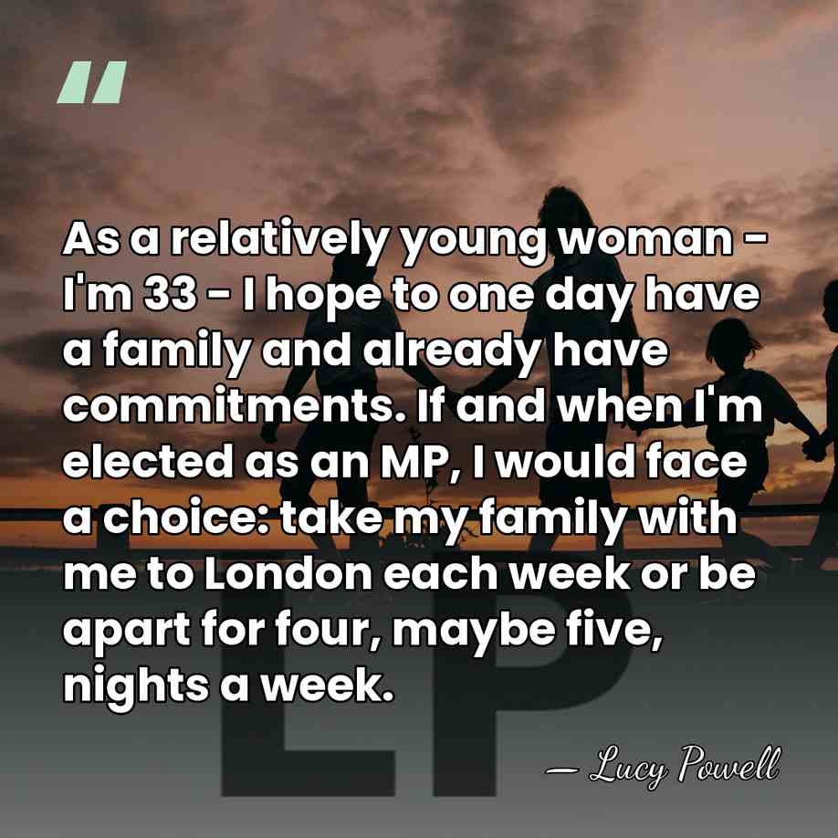 As a relatively young woman - I'm 33 - I hope to&hellip; - Lucy Powell