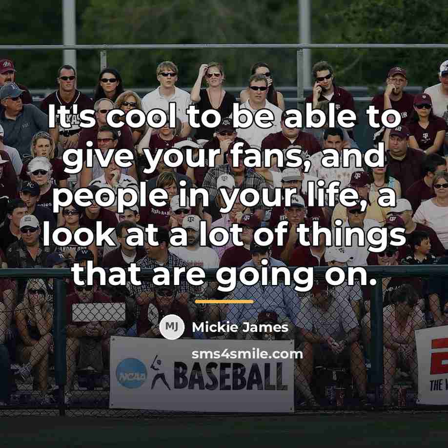 “It's cool to be able to give your fans, and…” quote by Mickie James