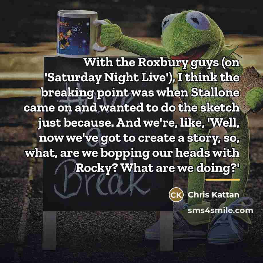 “With the Roxbury guys (on 'Saturday Night Live'), I think…” quote by Chris Kattan