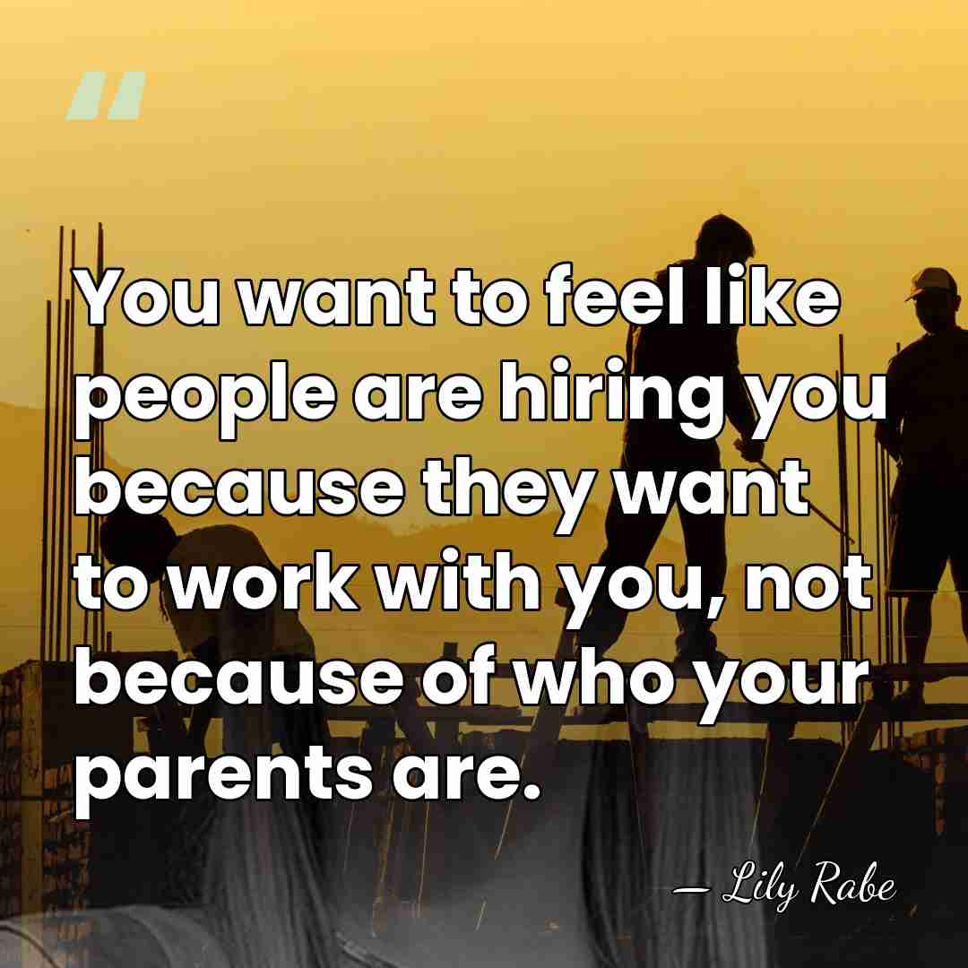 You want to feel like people are hiring you because they want&hellip; - Lily Rabe