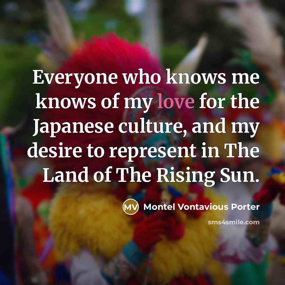 “Everyone who knows me knows of my love for the…” quote by Montel Vontavious Porter