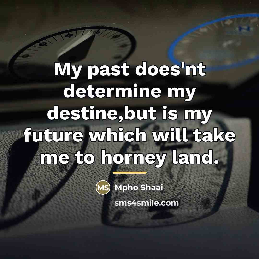 “My past does'nt determine my destine,but is my future which…” quote by Mpho Shaai