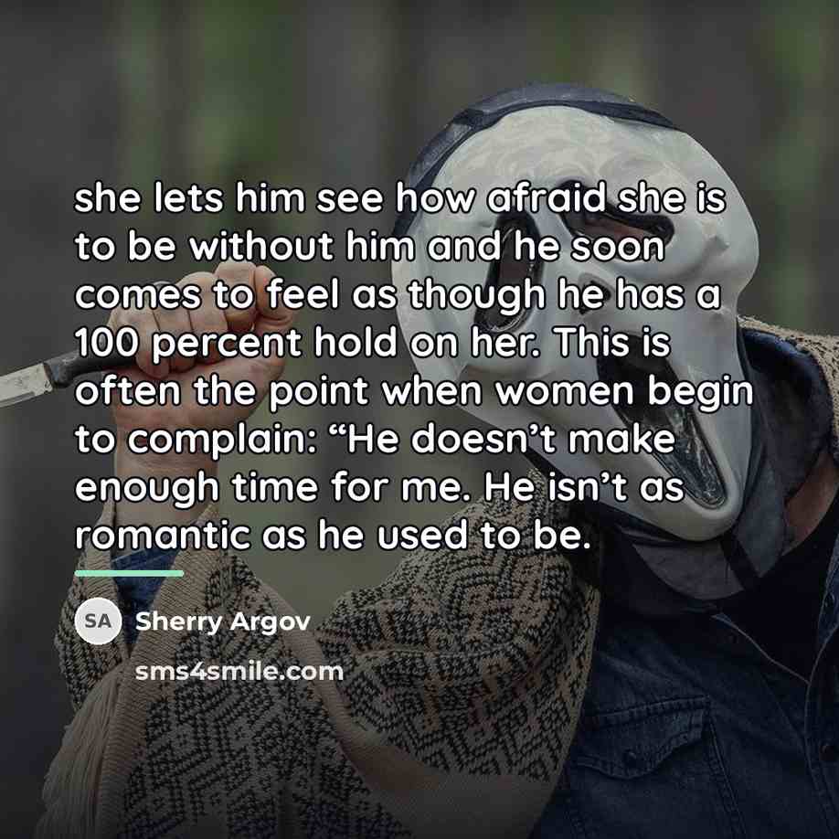 “she lets him see how afraid she is to be…” quote by Sherry Argov