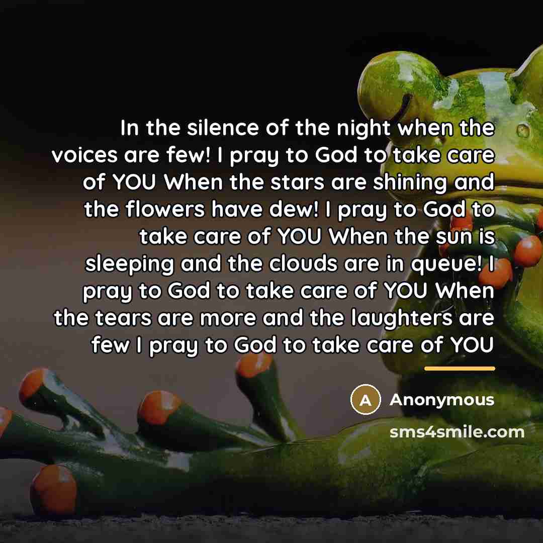 “In the silence of the night when the voices are…” quote by Anonymous