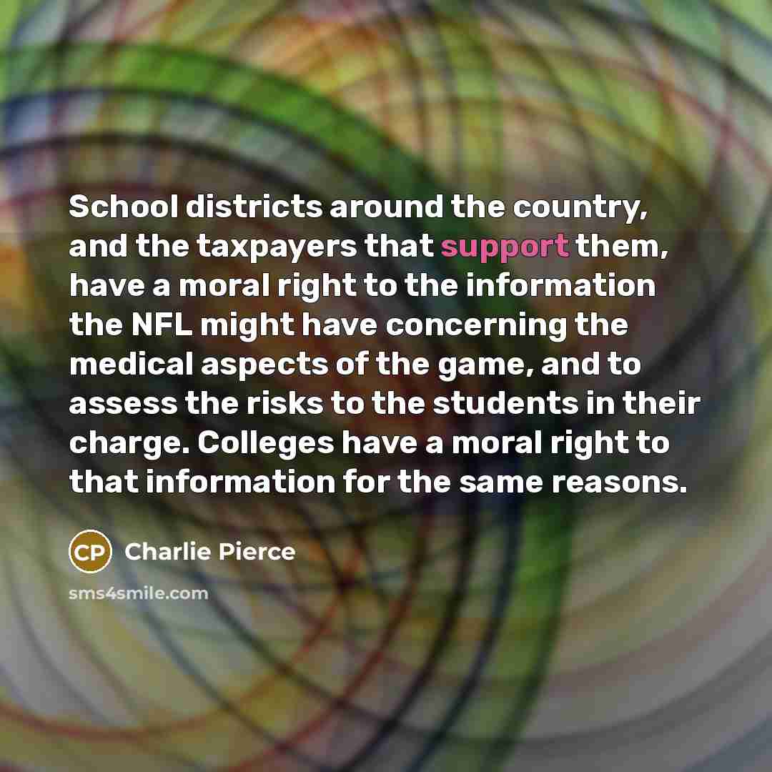 “School districts around the country, and the taxpayers that support…” quote by Charlie Pierce