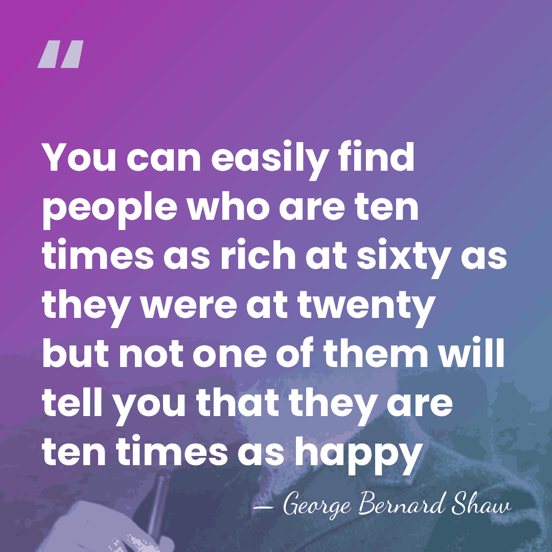 You can easily find people who are ten times as rich at&hellip; - George Bernard Shaw