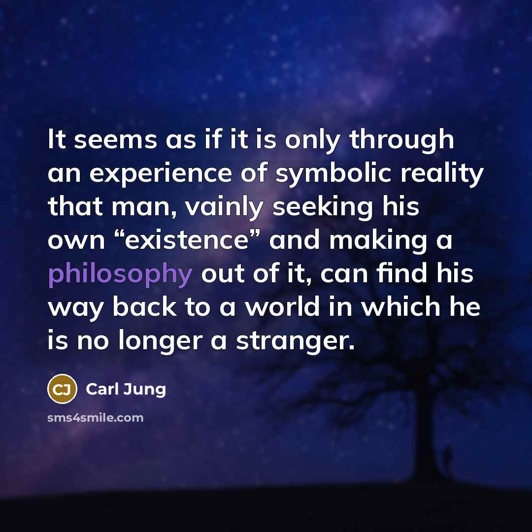 “It seems as if it is only through an experience…” quote by Carl Jung