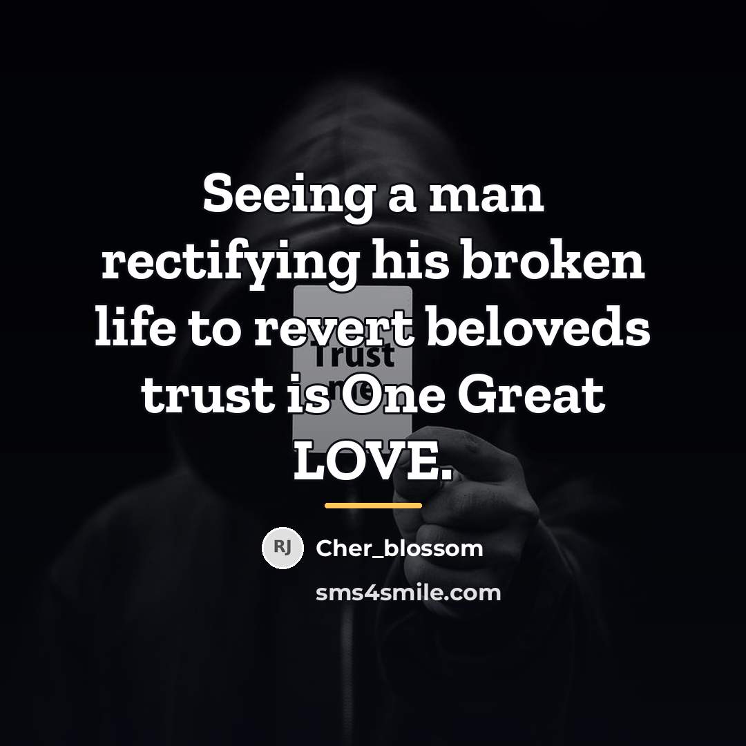 “Seeing a man rectifying his broken life to revert beloveds…” quote by Cher_blossom