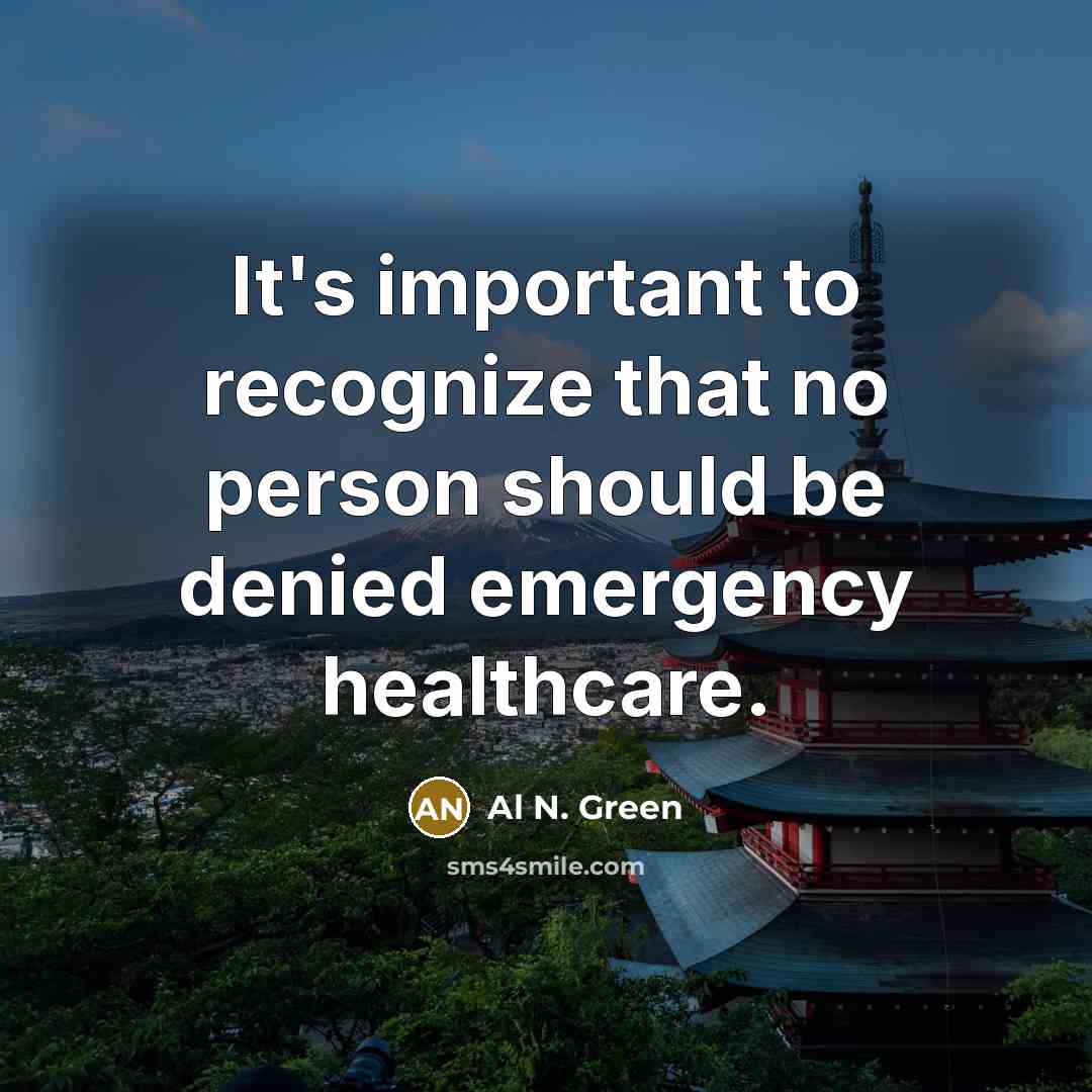 “It's important to recognize that no person should be denied…” quote by Al N. Green