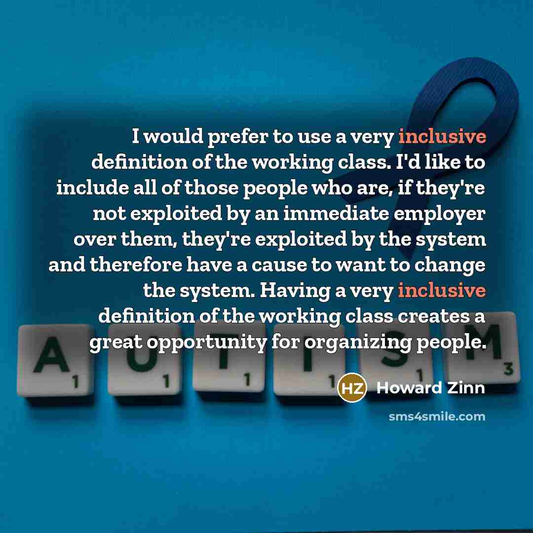 “I would prefer to use a very inclusive definition of…” quote by Howard Zinn