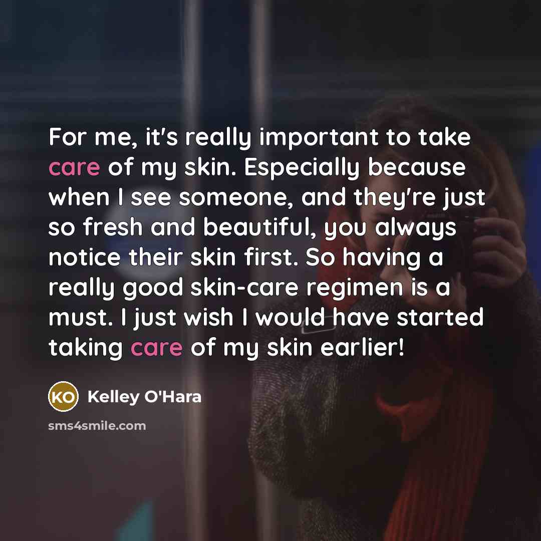 “For me, it's really important to take care of my…” quote by Kelley O'Hara