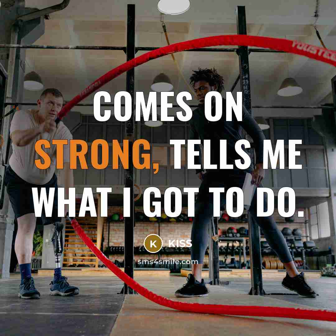 “Comes on strong, tells me what I got to do.” quote by Kiss