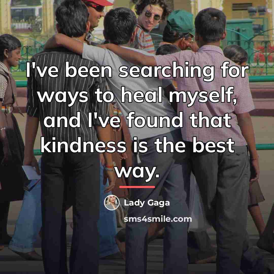 “I've been searching for ways to heal myself, and I've…” quote by Lady Gaga