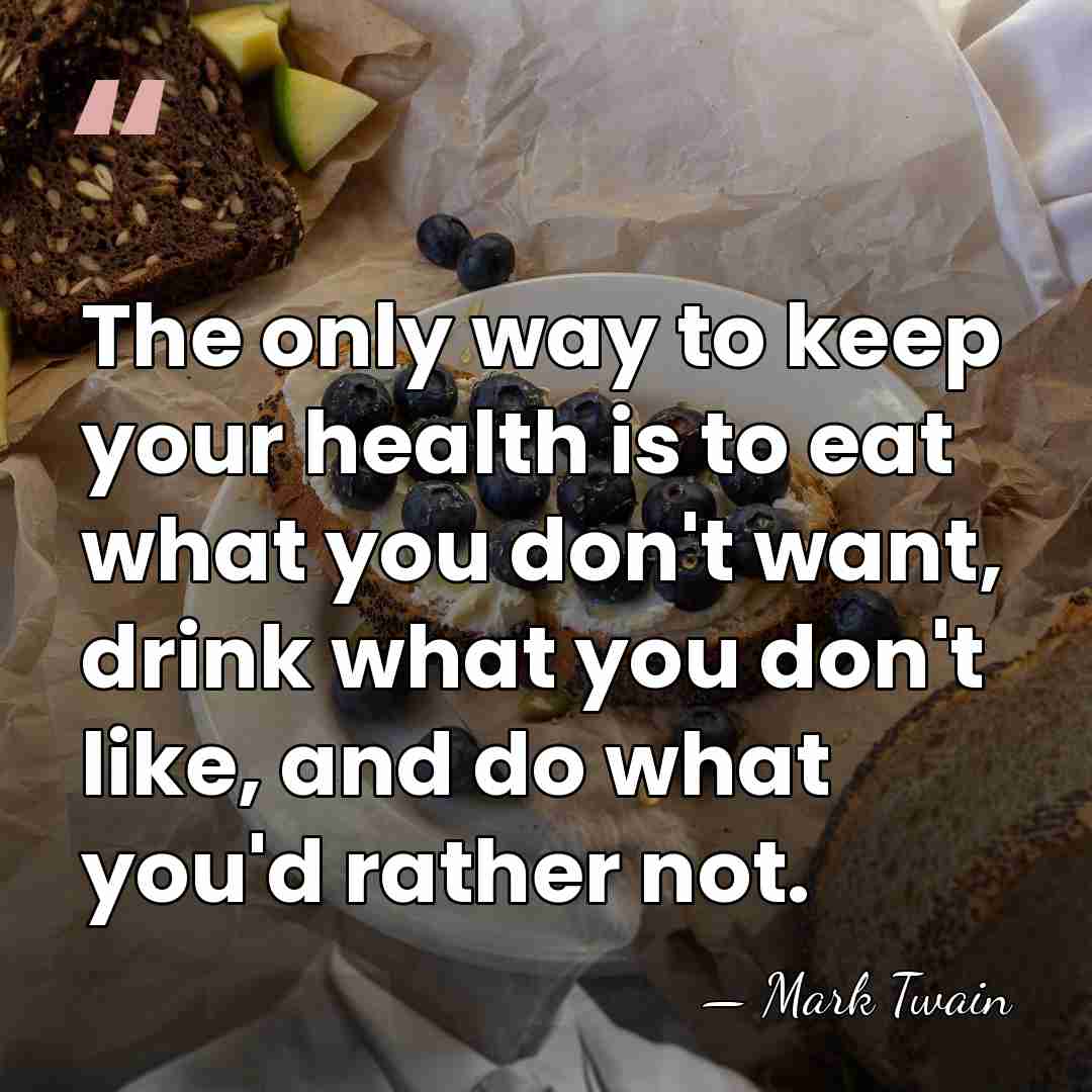 The only way to keep your health is to eat what you&hellip; - Mark Twain