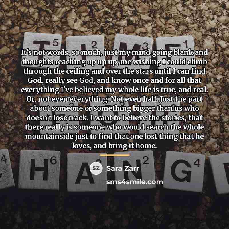 “It's not words, so much, just my mind going blank…” quote by Sara Zarr