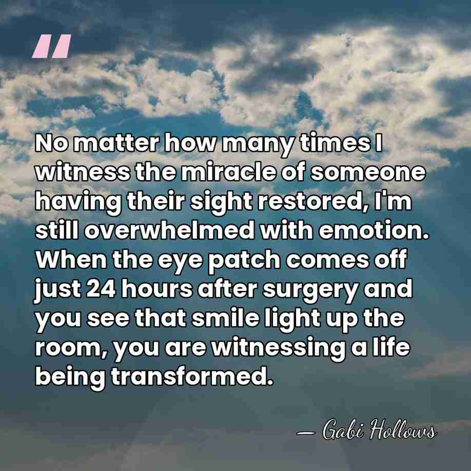 No matter how many times I witness the miracle of someone having&hellip; - Gabi Hollows