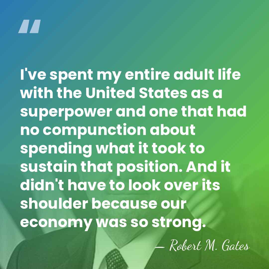 I've spent my entire adult life with the United States as a&hellip; - Robert M. Gates