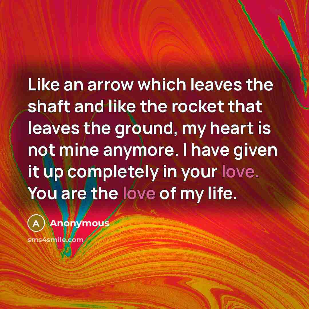 “Like an arrow which leaves the shaft and like the…” quote by Anonymous