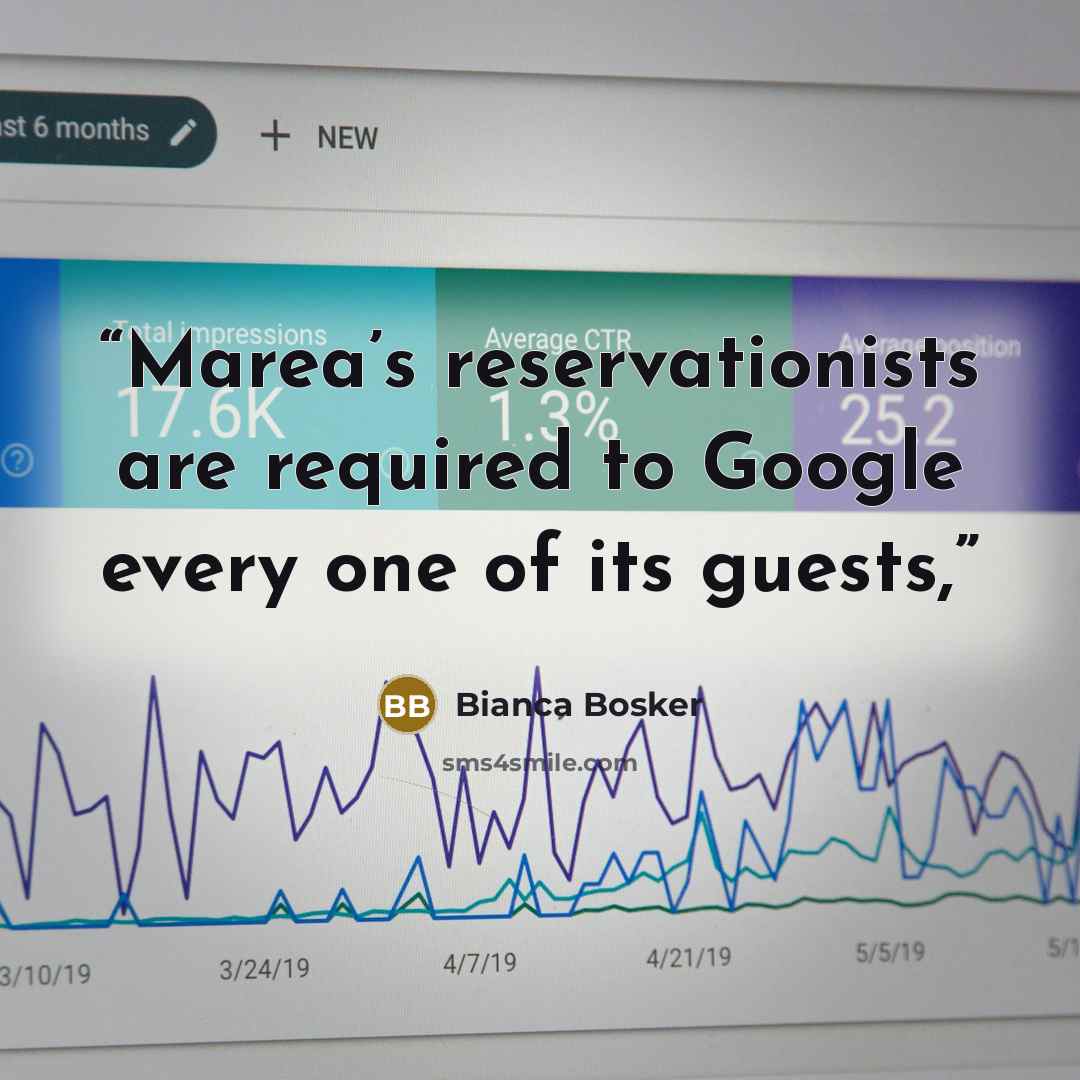 “Marea’s reservationists are required to Google every one of its guests,” quote by Bianca Bosker
