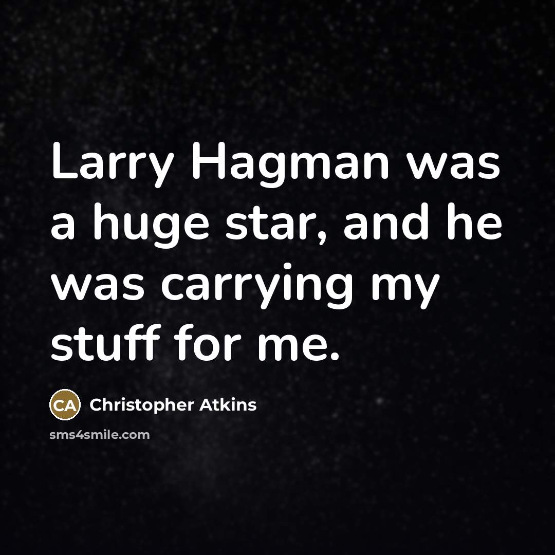 “Larry Hagman was a huge star, and he was carrying…” quote by Christopher Atkins