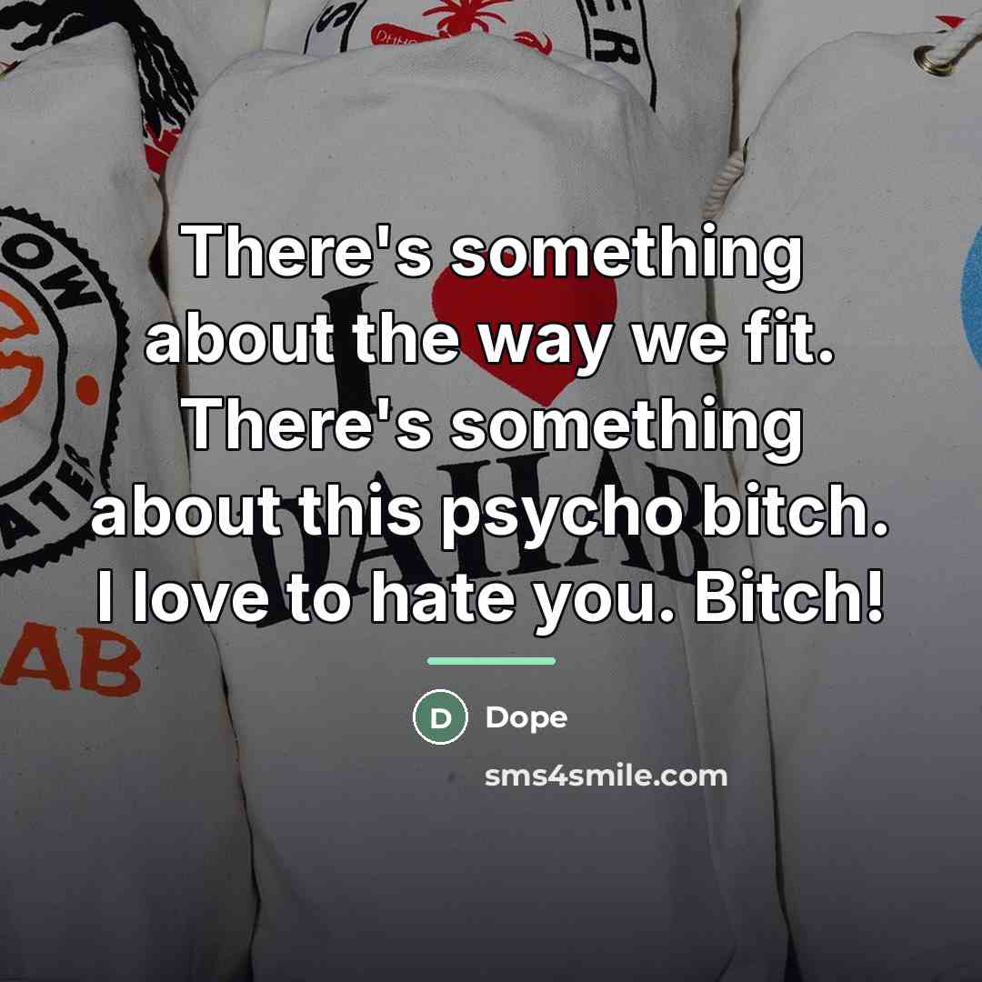 “There's something about the way we fit. There's something about…” quote by Dope