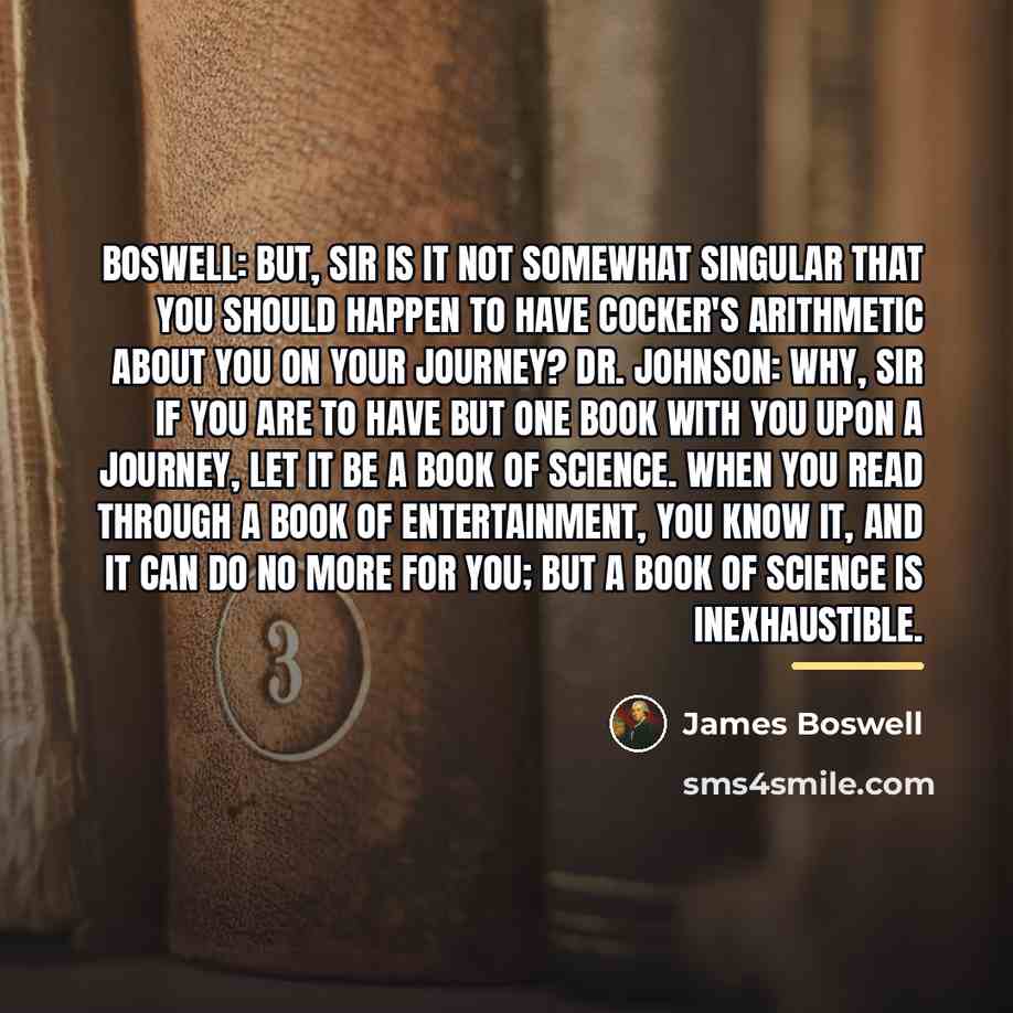 “Boswell: But, Sir is it not somewhat singular that you…” quote by James Boswell