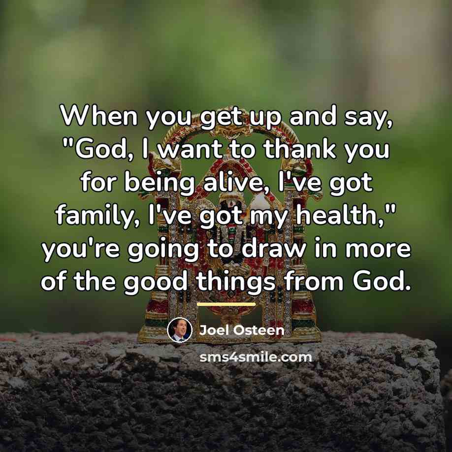 “When you get up and say, "God, I want to…” quote by Joel Osteen