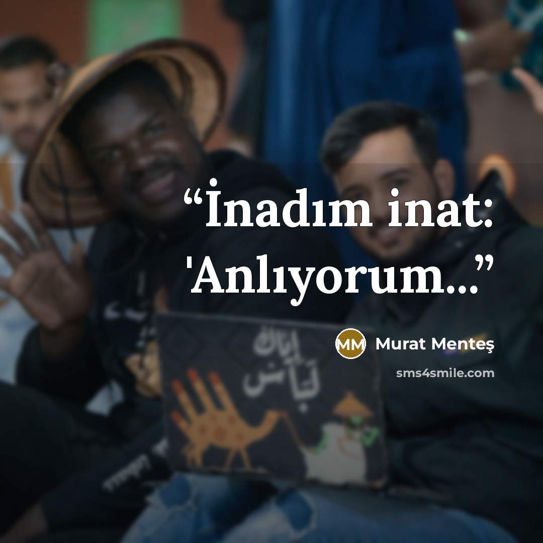 “İnadım inat: 'Anlıyorum...” quote by Murat Menteş