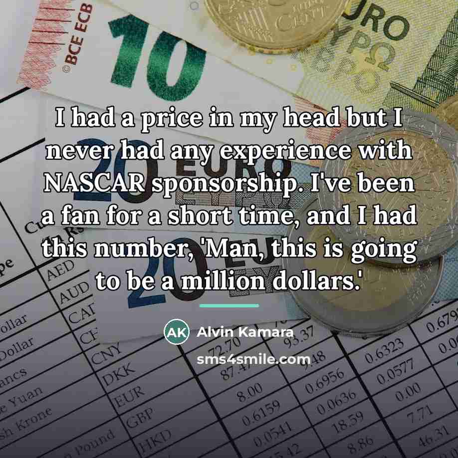 “I had a price in my head but I never…” quote by Alvin Kamara
