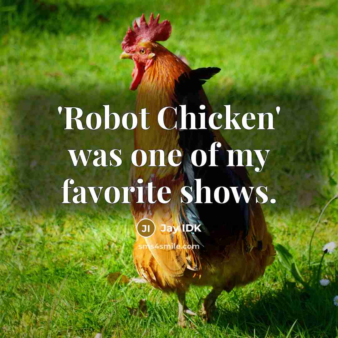 “'Robot Chicken' was one of my favorite shows.…” quote by Jay IDK