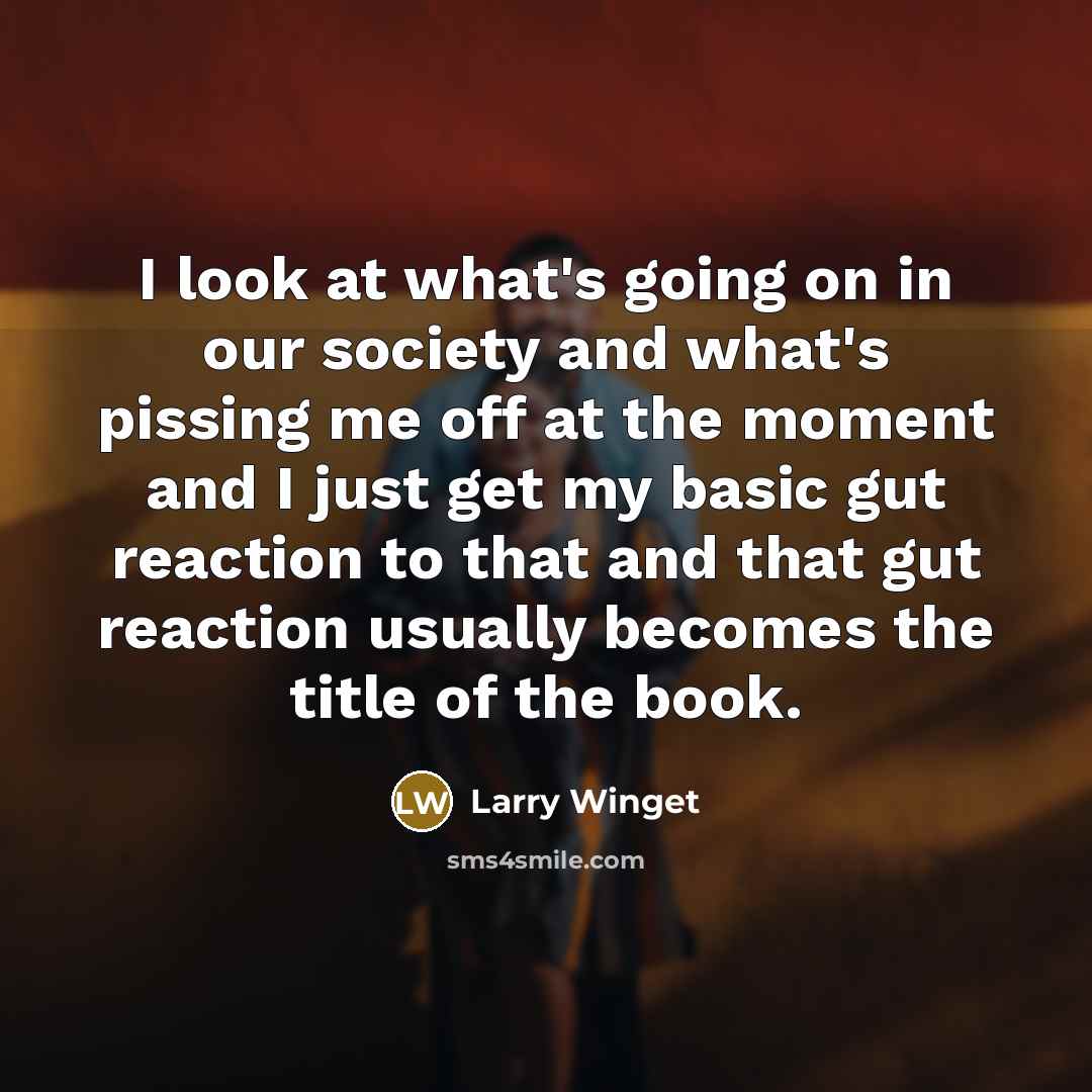 “I look at what's going on in our society and…” quote by Larry Winget