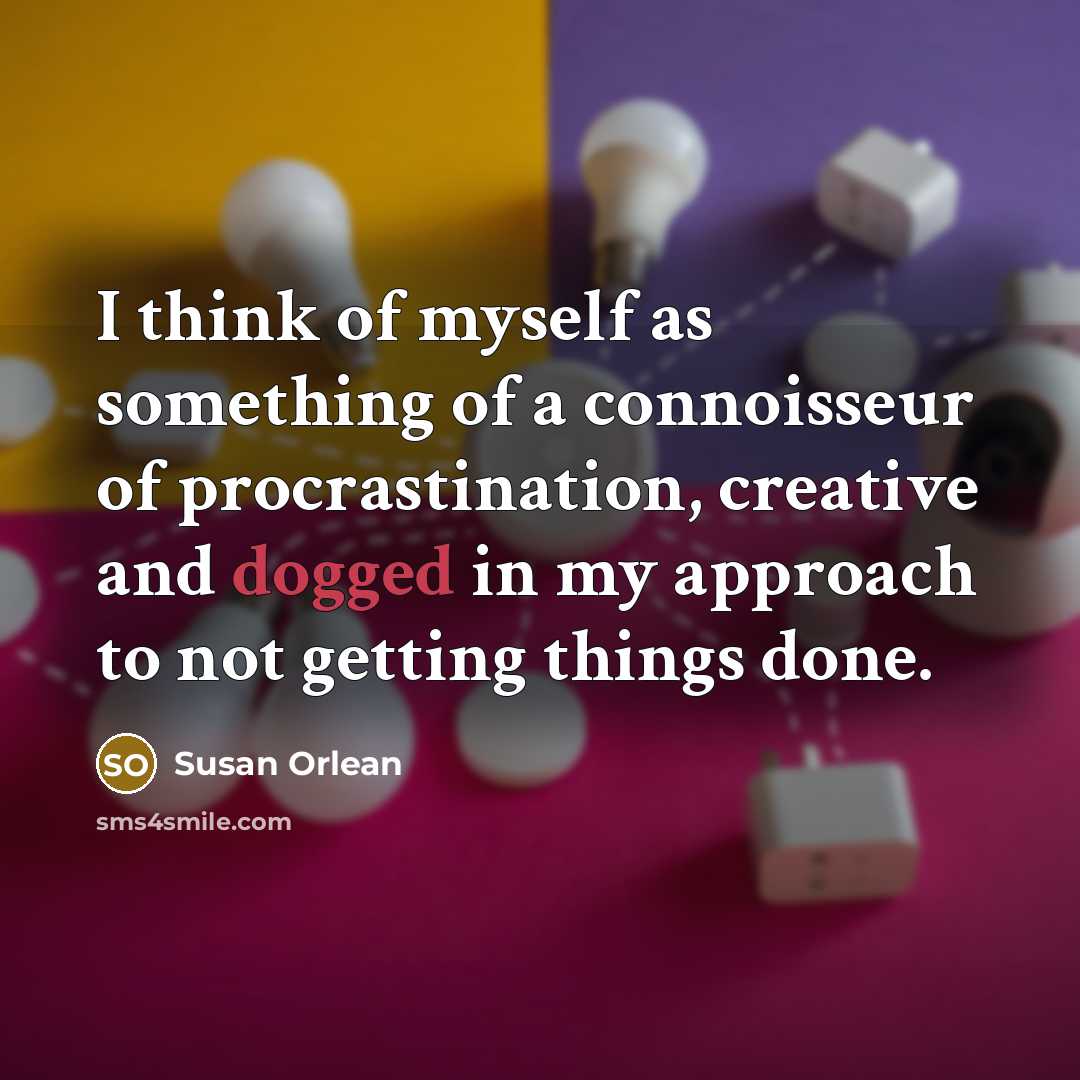 “I think of myself as something of a connoisseur of…” quote by Susan Orlean