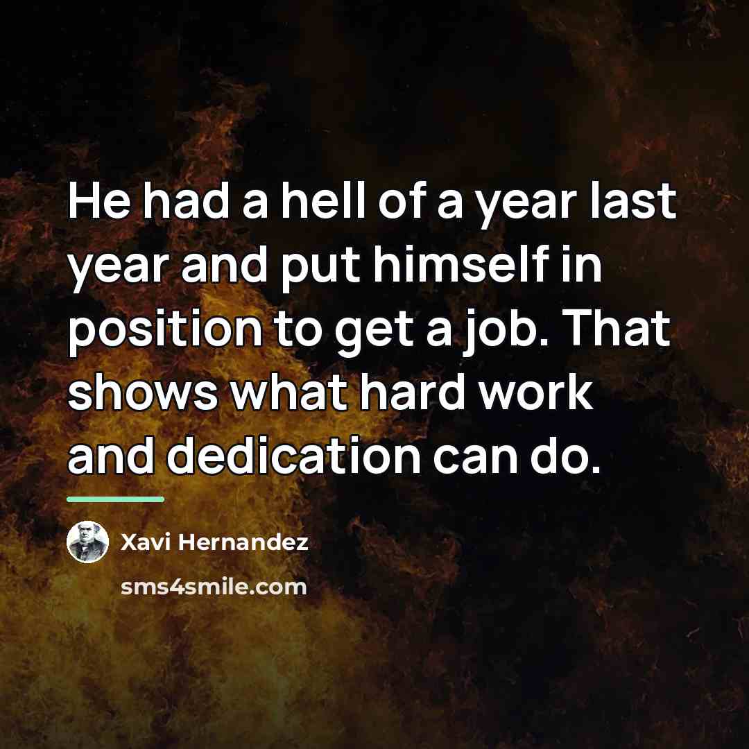 “He had a hell of a year last year and…” quote by Xavi Hernandez