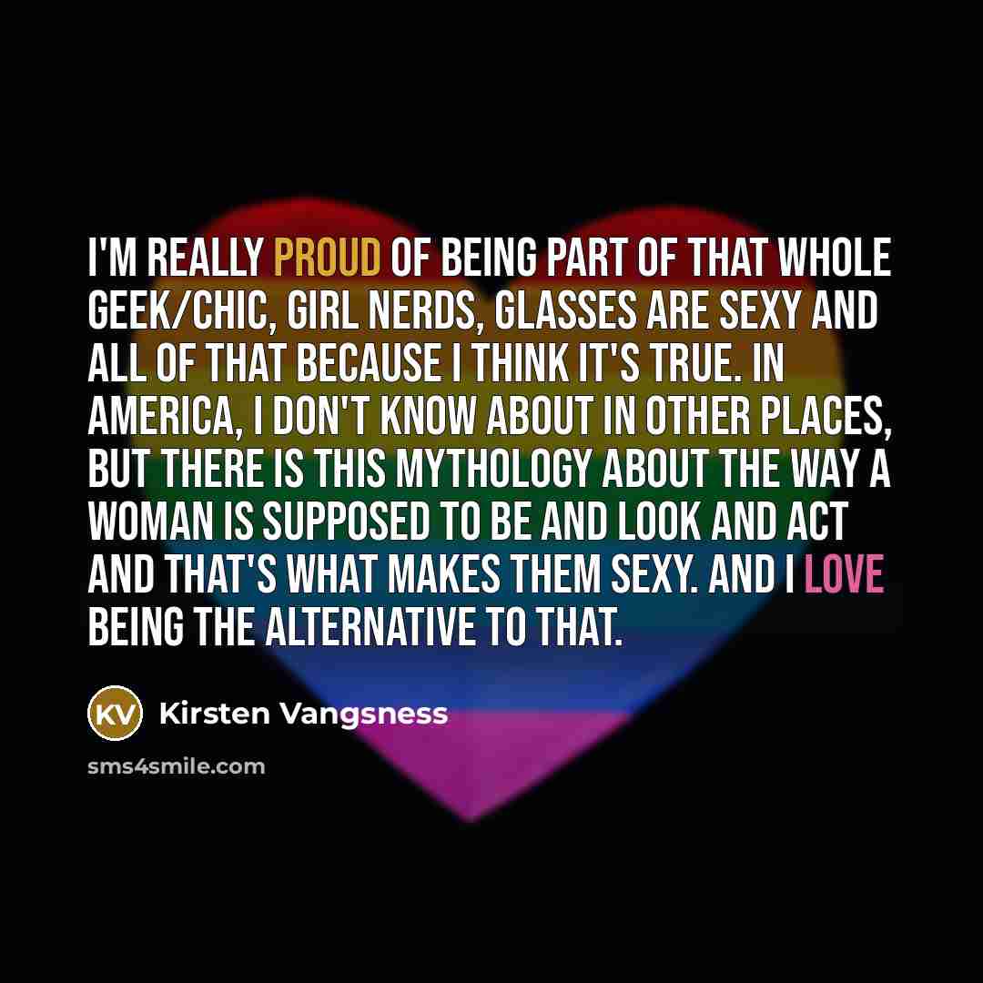 “I'm really proud of being part of that whole geek/chic,…” quote by Kirsten Vangsness