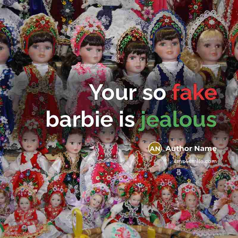 “Your so fake barbie is jealous” quote by Author Name