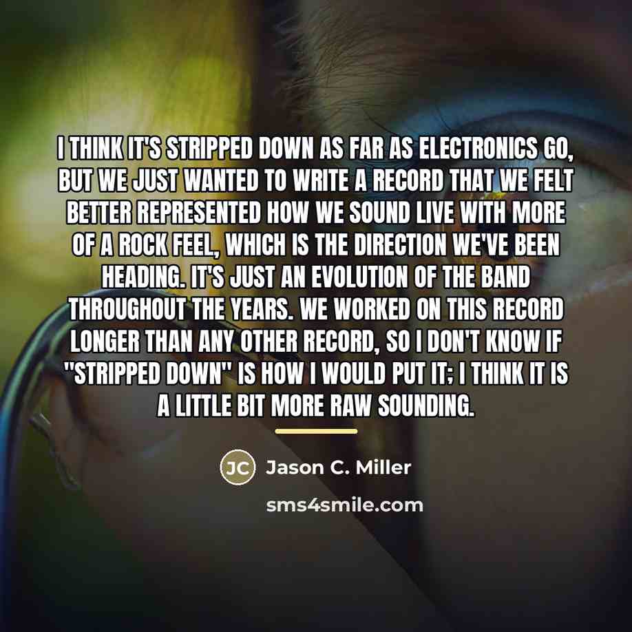 “I think it's stripped down as far as electronics go,…” quote by Jason C. Miller