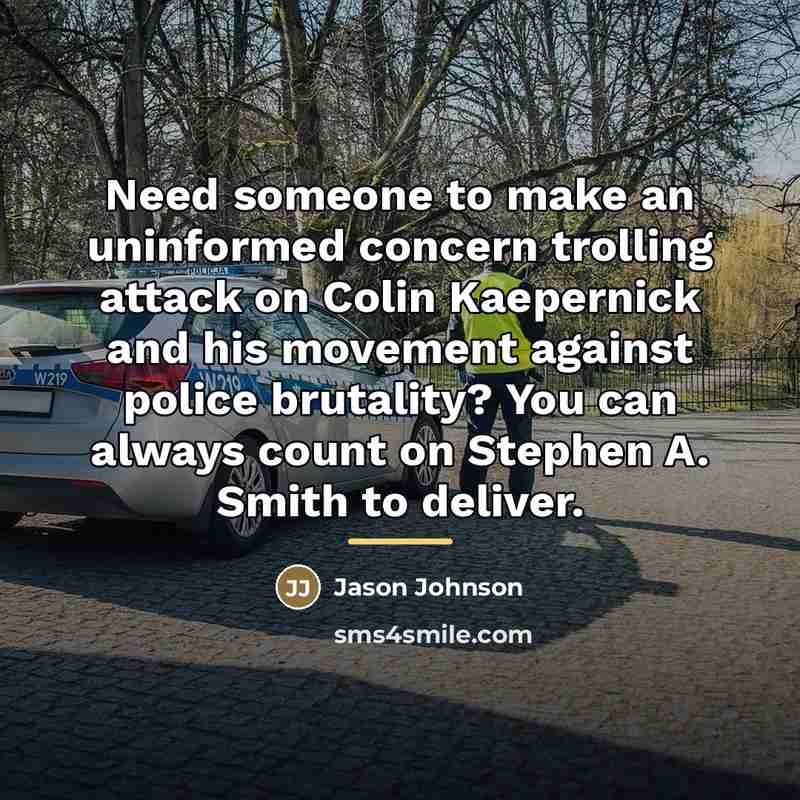 “Need someone to make an uninformed concern trolling attack on…” quote by Jason Johnson