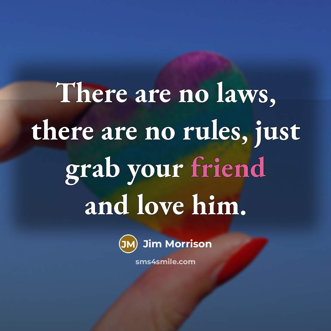 “There are no laws, there are no rules, just grab…” quote by Jim Morrison