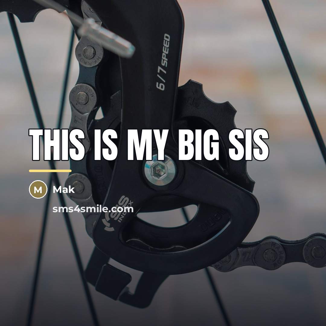 “This is my big sis…” quote by Mak