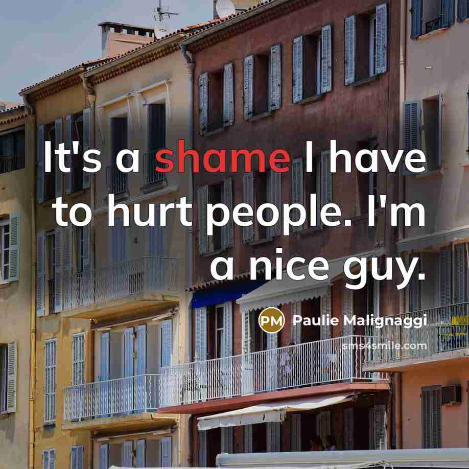 “It's a shame I have to hurt people. I'm a…” quote by Paulie Malignaggi