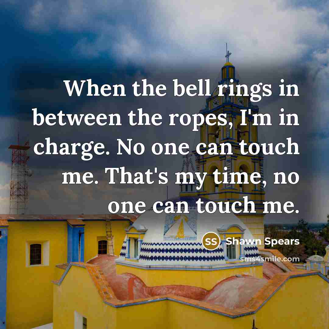 “When the bell rings in between the ropes, I'm in…” quote by Shawn Spears