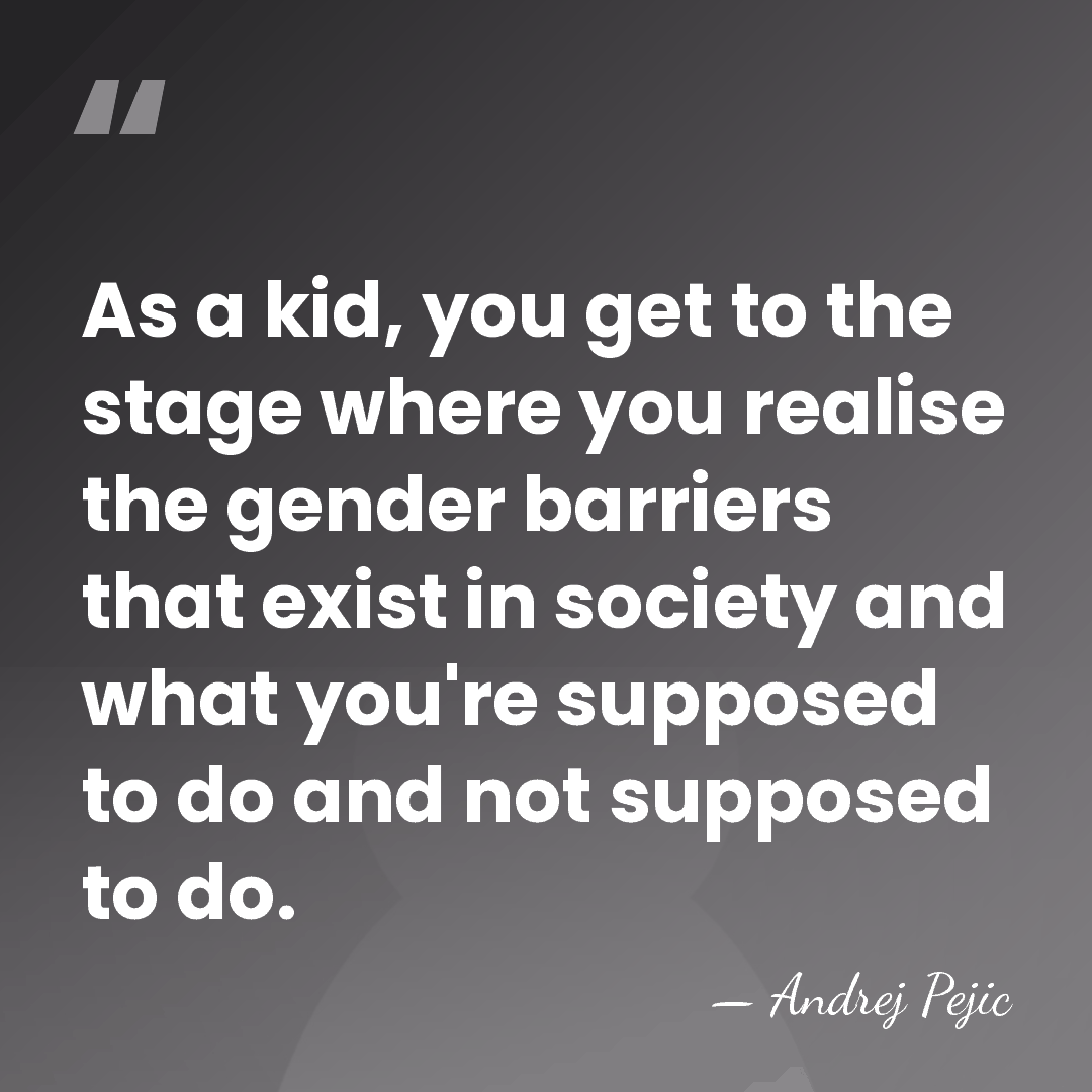 As a kid, you get to the stage where you realise the&hellip; - Andrej Pejic