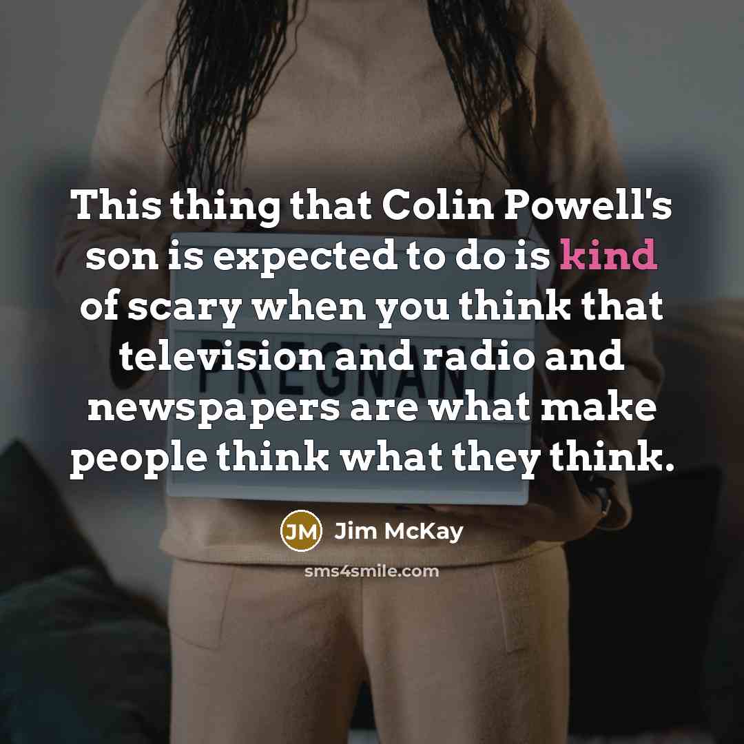 “This thing that Colin Powell's son is expected to do…” quote by Jim McKay