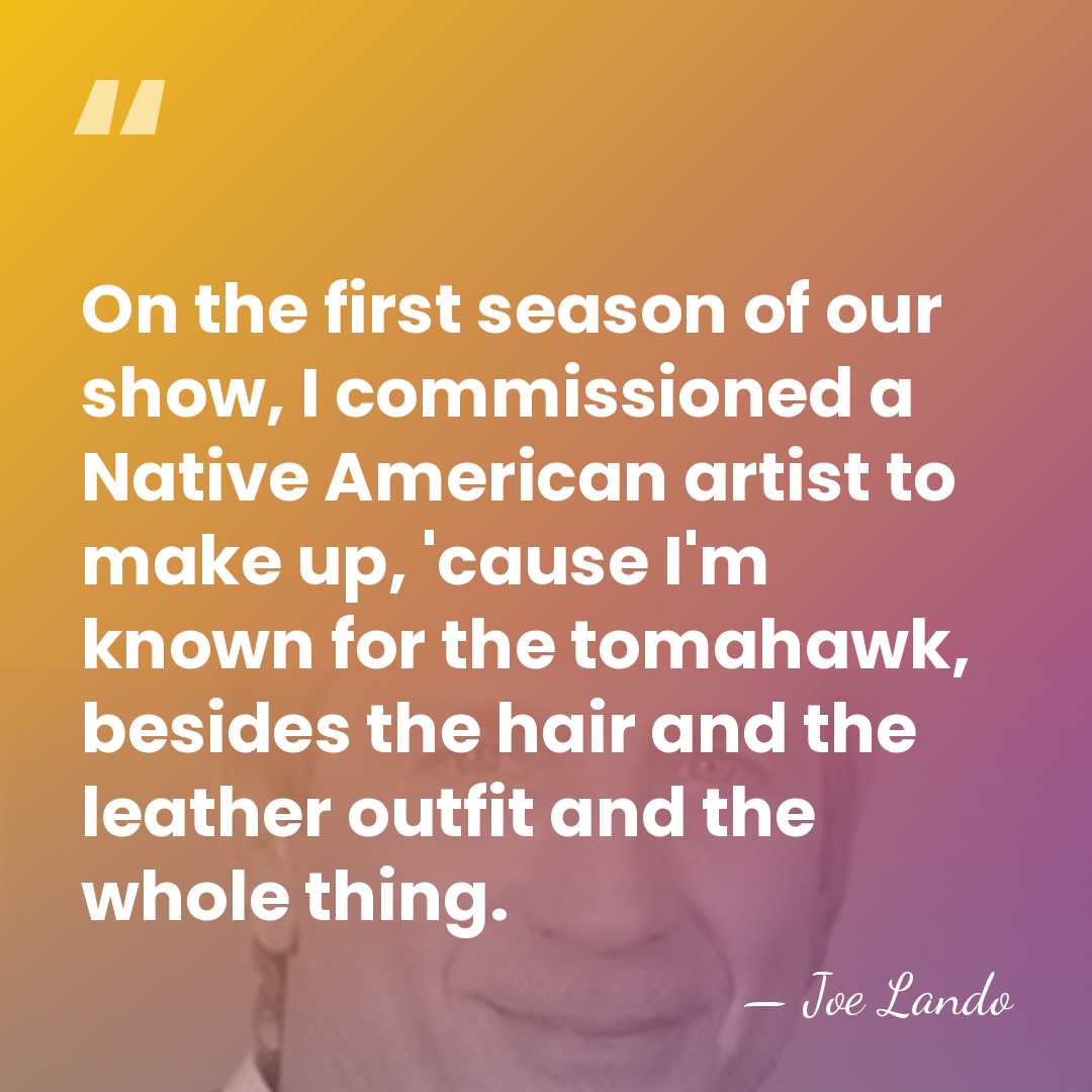 On the first season of our show, I commissioned a Native American&hellip; - Joe Lando