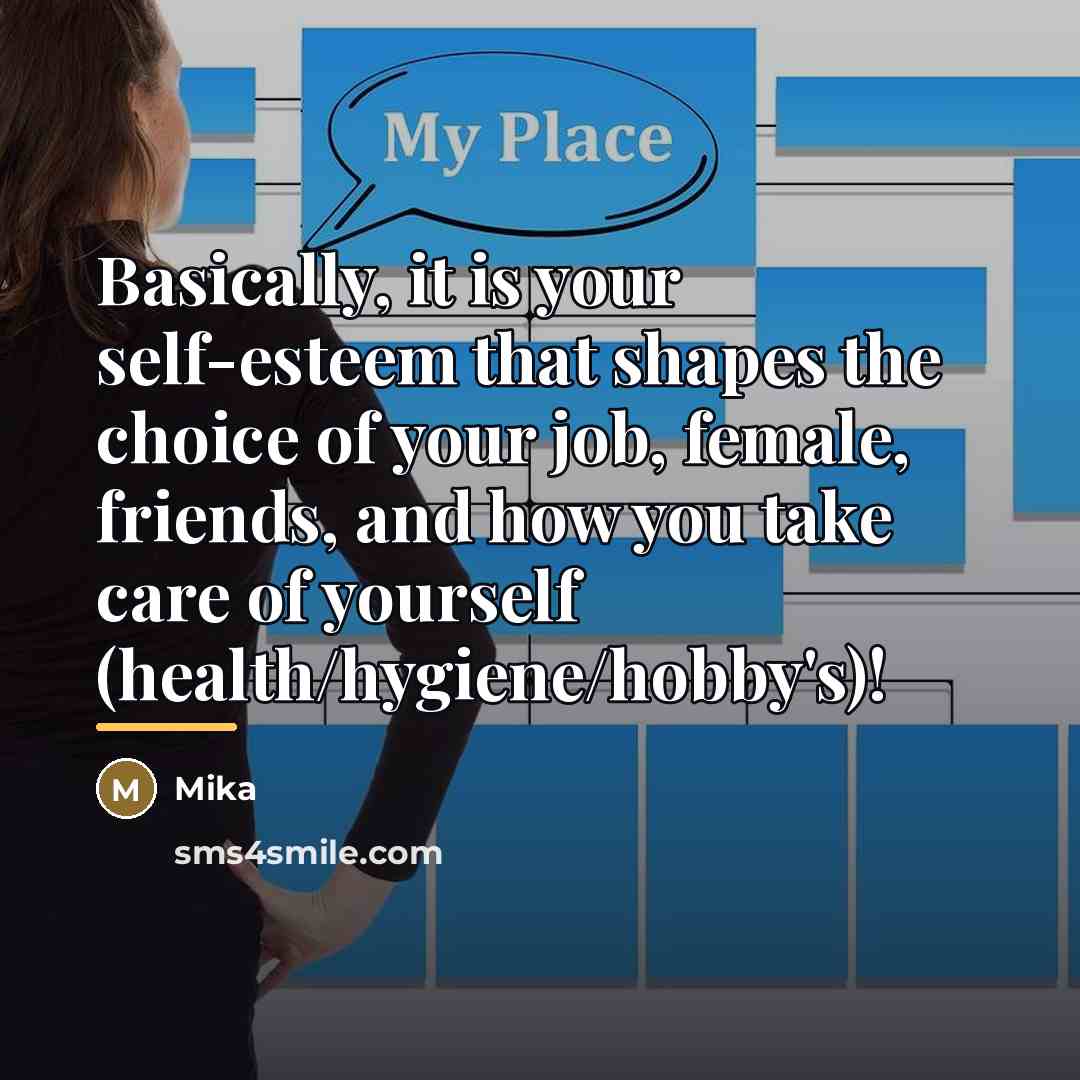“Basically, it is your self-esteem that shapes the choice of…” quote by Mika