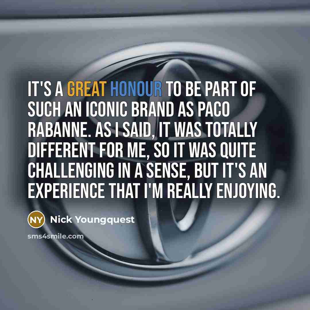 “It's a great honour to be part of such an…” quote by Nick Youngquest