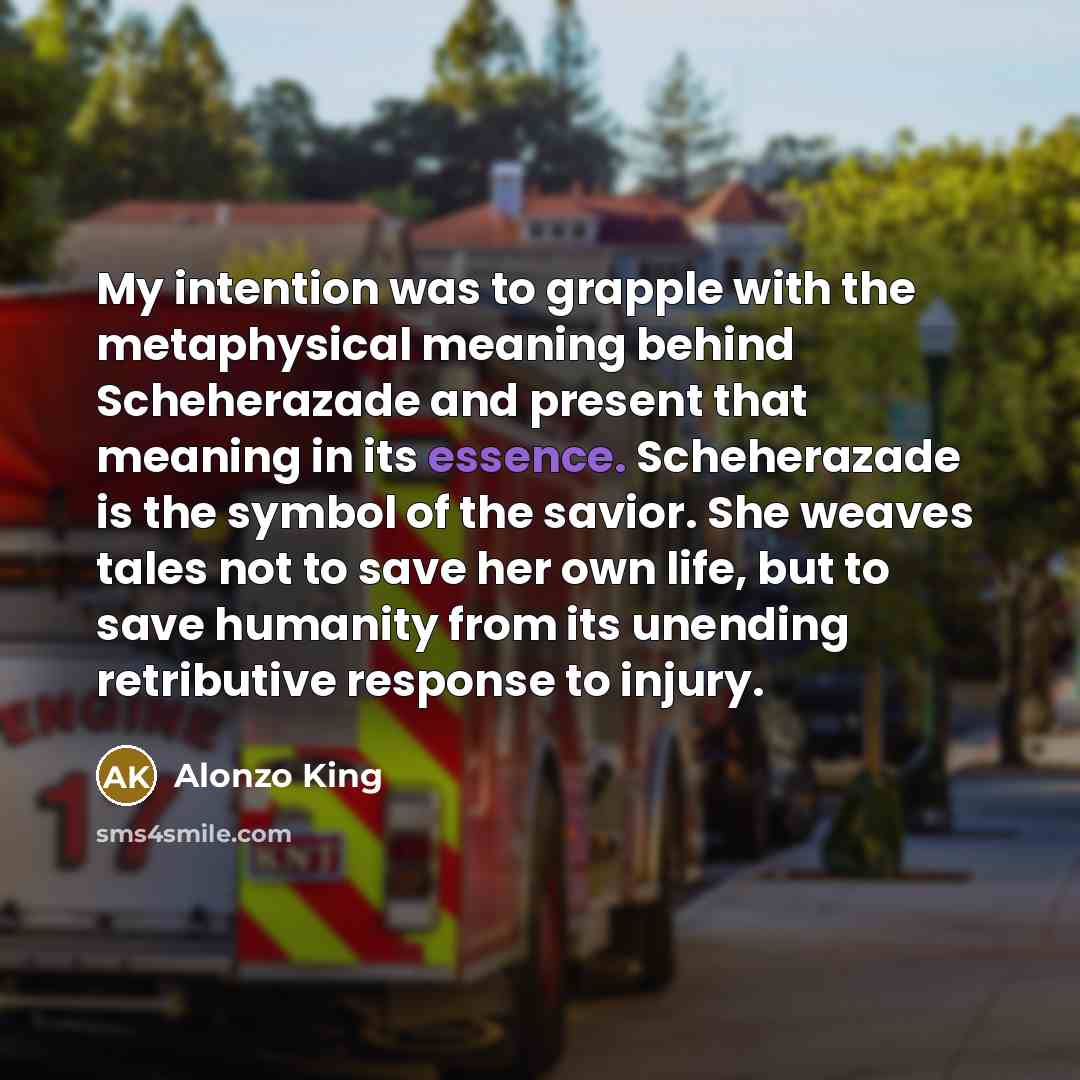 “My intention was to grapple with the metaphysical meaning behind…” quote by Alonzo King