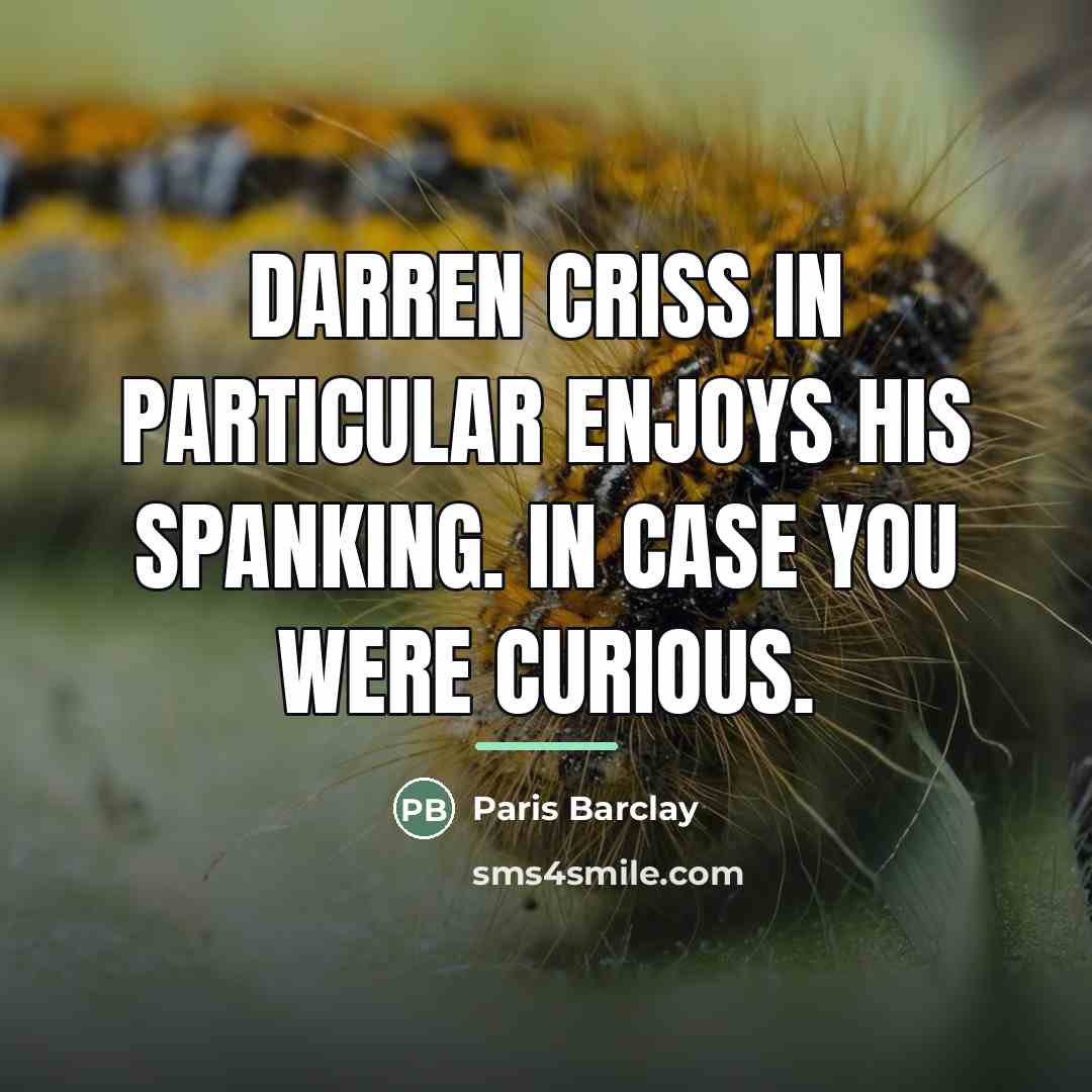 “Darren Criss in particular enjoys his spanking. In case you…” quote by Paris Barclay