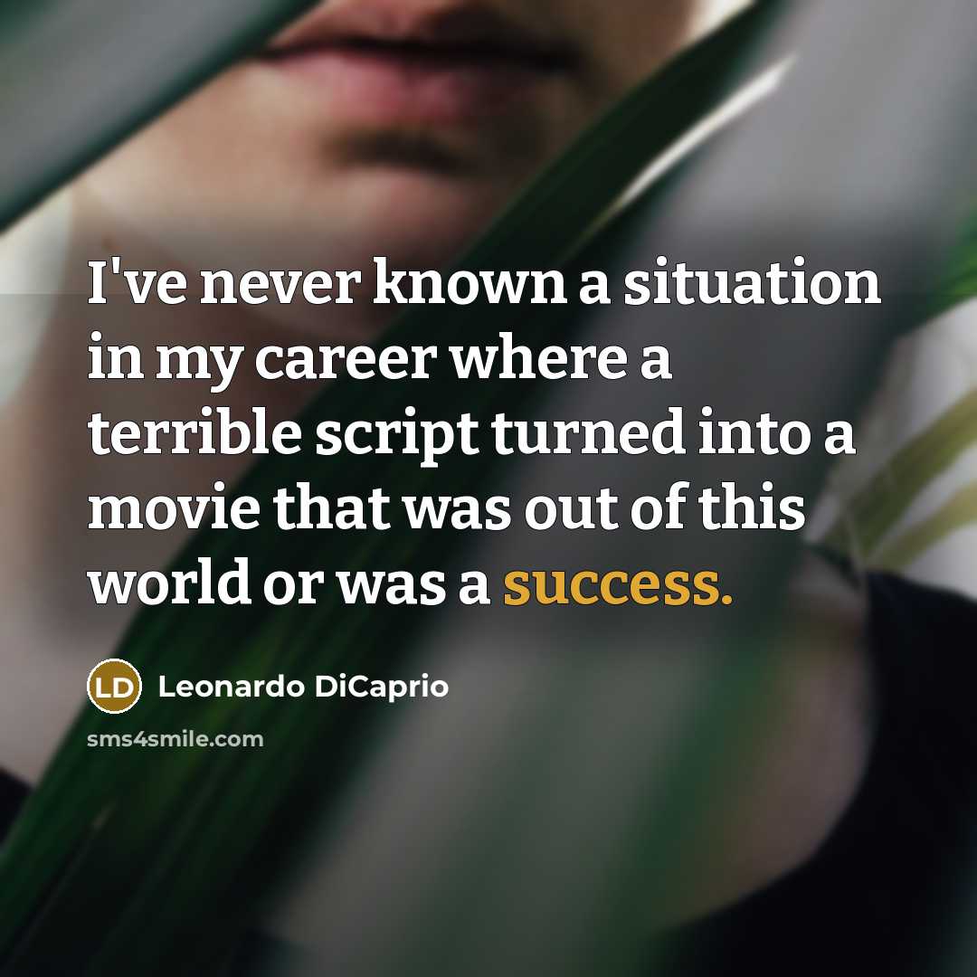 “I've never known a situation in my career where a…” quote by Leonardo DiCaprio